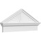 Ekena Millwork Peaked Cap Sunburst Architectural PVC Combination Pediment, 34"W x 15-3/8"H x 2-3/4"P (Pitch 6/12) PEDPC034X155PKC01 - alternate 1